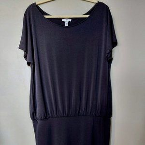 HALSTON Black Blouson Dress - NWT